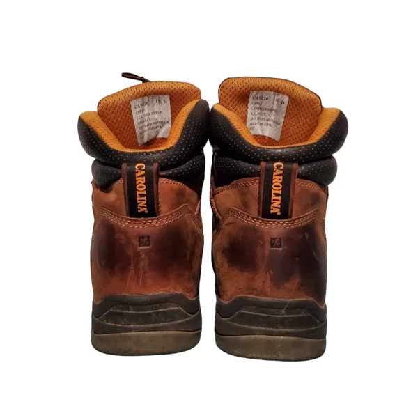 Carolina CA 5020 Brown Leather Lace-Up Waterproof Work Boots Men's Size 15D Boots